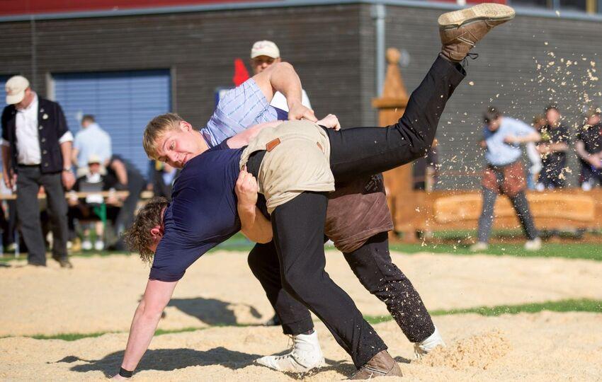 Poster Neuenburger Kantonalschwingfest La Vue-des-Alpes